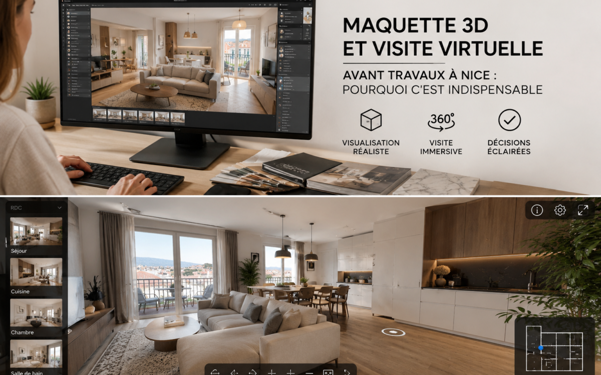 Maquette 3D et visite virtuelle avant travaux à Nice : pourquoi c&rsquo;est indispensable